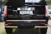 Cadillac Escalade 2007-  Защита заднего бампера уголки d76(секции) d42 (секции) KEZ-001691